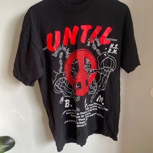 Black Online Ceramics/BLM Good Over Evil t shirt